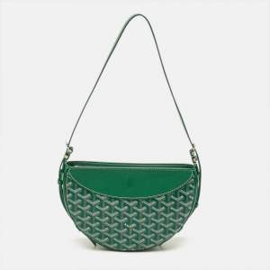 Pre Owned حقيبة غويارد "هيرونديل" كتف جلد و كانفاس غواياردين مقوى أزرق