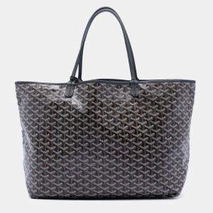 مملوكة مسبقًا Goyard Black Goyardine Saint Louis GM