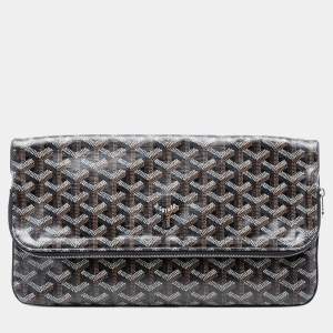 Pre Owned Goyard Black Goyardine Sainte Marie MM
