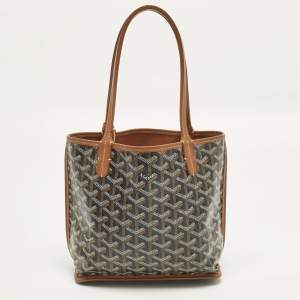 Pre Owned حقيبة يد غويارد أنجو صغيرة قماش مقوى غوياردين بني