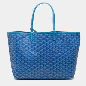 Pre Owned حقيبة يد جويارد سان لويس نمط متعرج زرقاء متوسطة