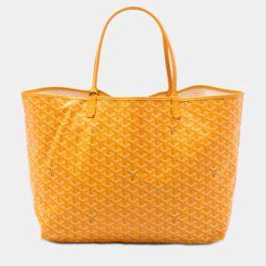 Pre Owned Goyard Yellow Goyardine Saint Louis GM