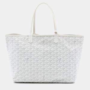 مملوكة مسبقًا Goyard White Goyardine Saint Louis PM