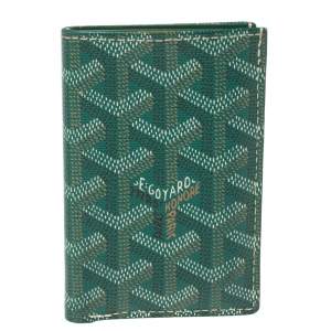 Goyard Green Goyardine Coated Canvas St. Marc Card Holder 