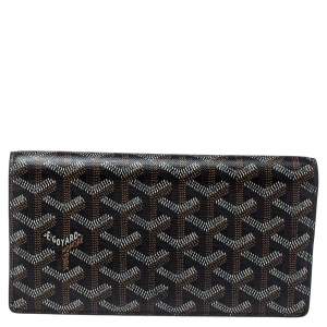 Goyard Black Goyardine Coated Canvas and Leather Richelieu Wallet