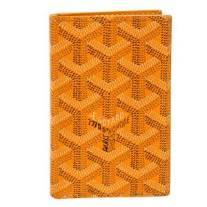 Goyard Yellow Goyardine Coated Canvas St. Marc Bifold Card Holder
