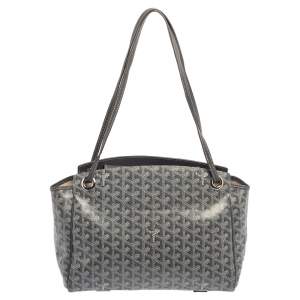 Goyard Grey Goyardine Coated Canvas  2019 Sac Rouette PM Bag