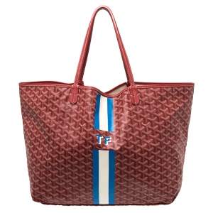 Goyard Red Goyardine Coated Canvas Saint Louis GM Tote
