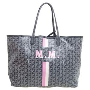 Goyard Grey Goyardine Coated Canvas Saint Louis PM Tote