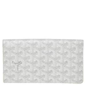 Goyard White Goyardine Coated Canvas Richelieu Wallet