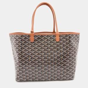 Goyard Black/Brown Goyardine Coated Canvas and Leather Saint Louis PM Tote