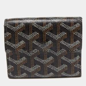 Goyard Black Goyardine Coated Canvas Marigny Wallet