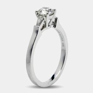 Graff Promise Diamond Platinum Engagement Ring Size 52