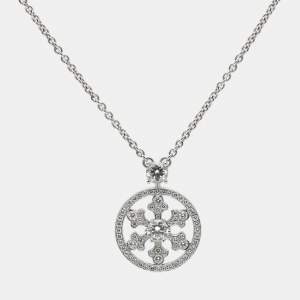 Graff Snowflakes Diamond 18k White Gold Pendant Necklace