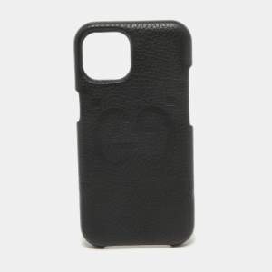 Gucci Black Jumbo GG Leather iPhone 15 Cover