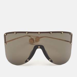 Gucci Black GG0541S Star Mark Shield Sunglasses