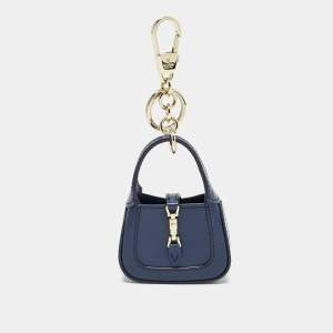 مملوكة مسبقًا Gucci Jackie 1961 Key Chain Blue Leather