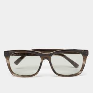 Pre Owned Gucci Grey GG0449S Square Gradient Sunglasses