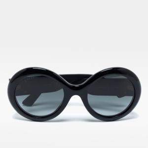 Pre Owned Gucci Black GG0101S Round Gradient Sunglasses 