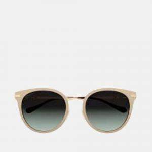Gucci Ivory / Beige - GG1015 horsebit round-frame sunglasses