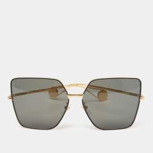 Gucci Black/Gold GG0436S Square Sunglasses