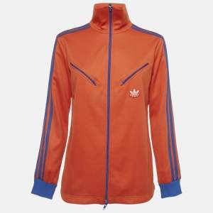 Gucci x Adidas Orange Jersey Zip-Up Jacket XS