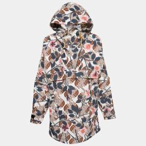 Gucci X North Face Multicolor Floral Print Synthetic Hooded Jacket XXS