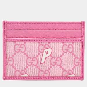 Gucci x Palace Pink GG-P Supreme Canvas Card Holder