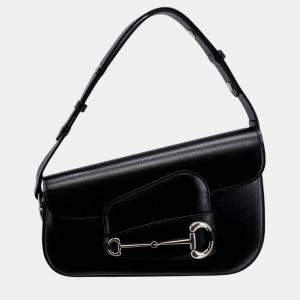 Gucci Black Leather Horsebit	1955 Shoulder Bag 