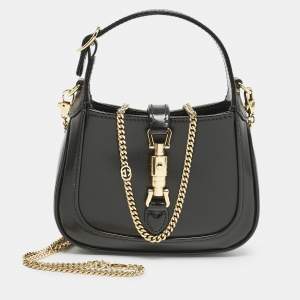 Gucci Black Leather Nano Jackie 1961 Shoulder Bag