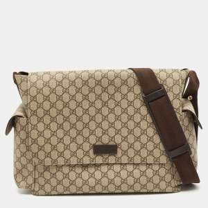 Gucci Beige/Ebony GG Supreme Canvas Baby Changing Bag