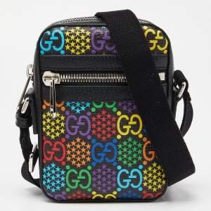 Pre Owned Gucci Multicolor GG Supreme Canvas and Leather Psychedelic Crosbody Bag