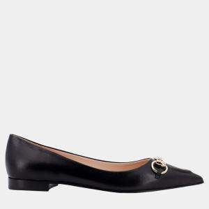 Gucci Black Leather Ballerinas EU 36