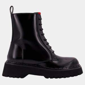 Gucci Black Leather Boots EU 36