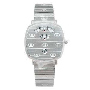 Gucci Silver Stainless Steel Grip YA157410 Women's Wristwatch 38 mm