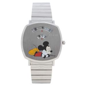 Gucci White Stainless Steel Disney x Gucci Grip YA157419 Unisex Wristwatch 38 mm