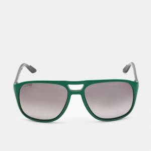 Gucci Green/Grey Gradient GG1018/S Web Aviator Sunglasses