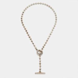 مملوكة مسبقًا Gucci Sterling Silver Ball Necklace XXL