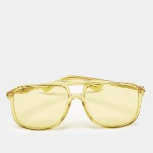 Gucci Yellow GG0262S Square Sunglasses