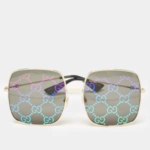 Gucci Black GG Print GG0414S Frame Square Sunglasses