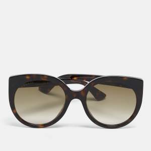 Gucci Tortoise Brown Gradient GG0325S Cat Eye Sunglasses