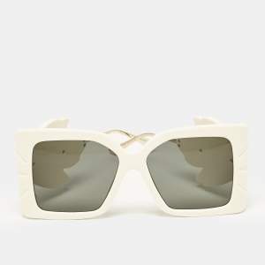 Gucci Cream Black Oversized Leaf GG0535S Sunglasses
