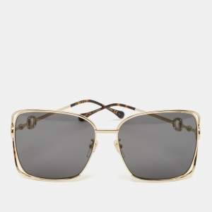 Gucci Black/Gold GG1020S Square Sunglasses