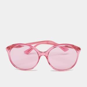 Gucci Pink GG0257S Frame Oversized Sunglasses