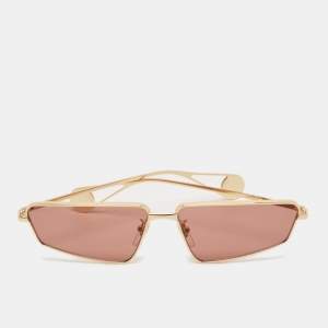 Gucci Gold/Red GG0537S Rectangular Sunglasses