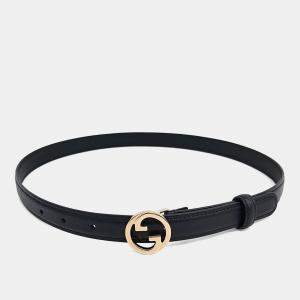 مملوكة مسبقًا Gucci Leather Blondie Thin Belt