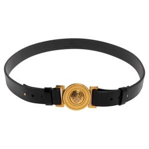 مملوكة مسبقًا حزام غوتشي هيستريا جلد أسود 85 سم