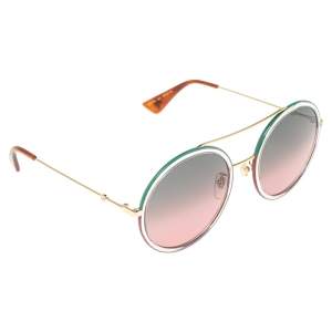 Gucci Multicolor Acetate GG0061S Double Gradient Round Sunglasses