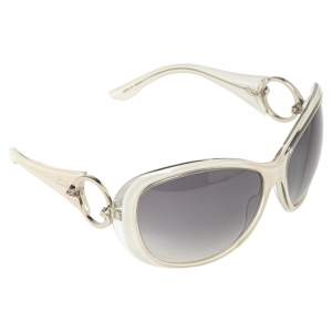 Gucci Grey/White Acetate GG3030 Gradient Oversized Sunglasses