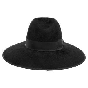 Pre Owned Gucci Black Rabbit Felt Cowboy Hat L 